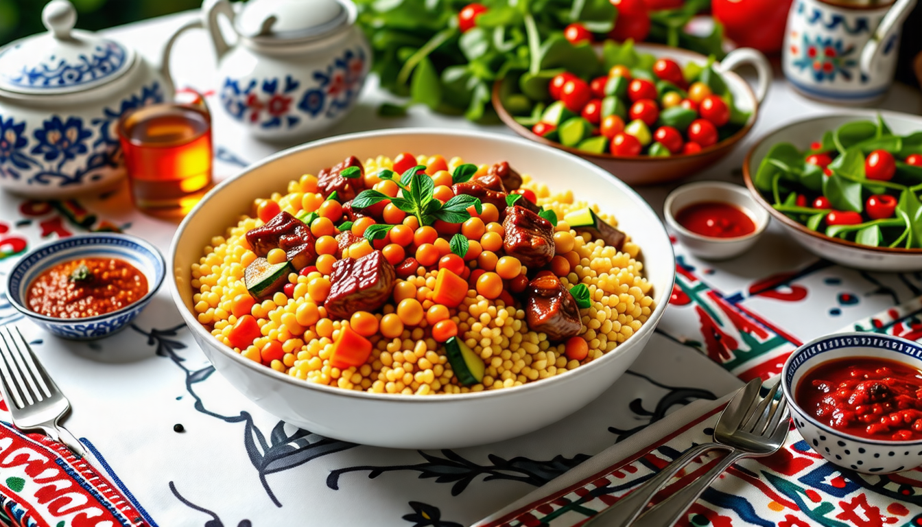 découvrez le couscous, ce plat emblématique du vendredi qui réunit famille et amis autour d'une savoureuse tradition culinaire. apprenez ses origines, ses ingrédients clés et comment le préparer pour faire de chaque vendredi un moment inoubliable.