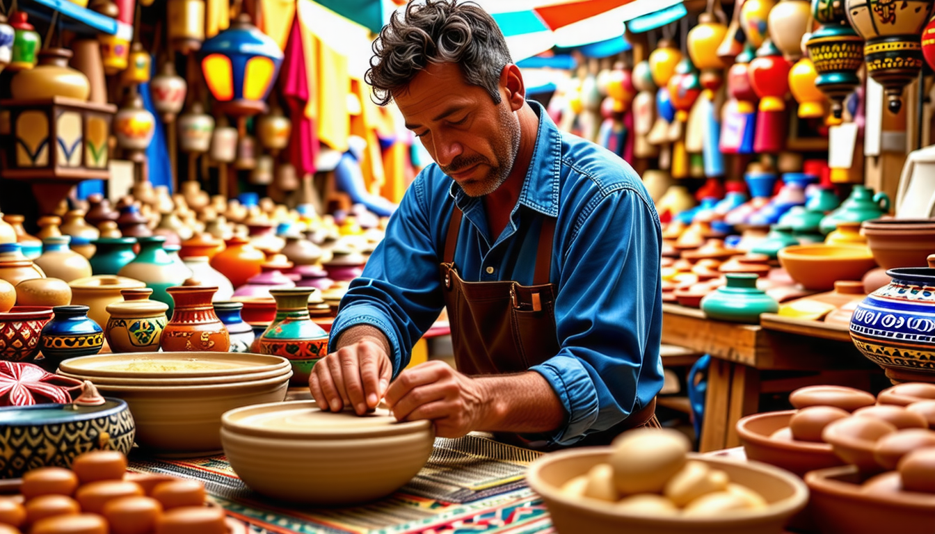 découvrez comment l'artisanat marocain reflète la richesse culturelle du pays, en façonnant les traditions, préservant les savoir-faire et enrichissant l'identité nationale à travers des techniques ancestrales et des créations uniques.