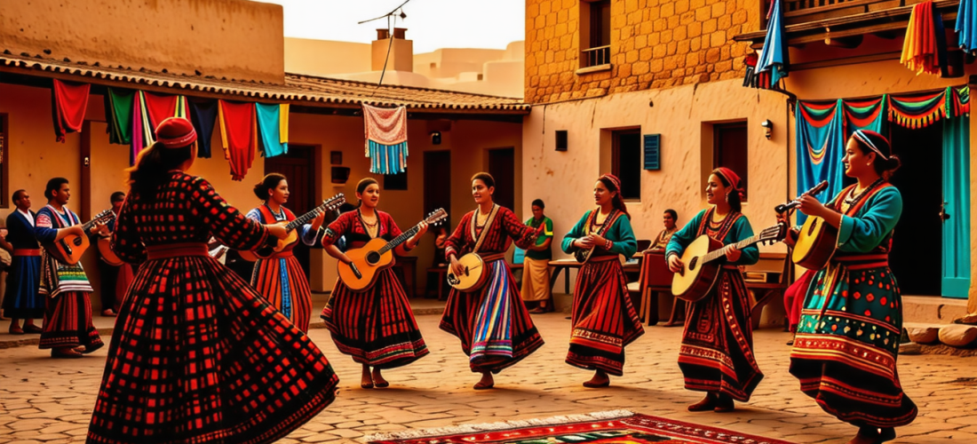 découvrez l'univers fascinant de la danse et de la musique des régions berbères, un patrimoine riche et vibrant qui célèbre la culture et les traditions ancestrales. plongez dans l'harmonie des rythmes envoûtants et des mouvements captivants, révélant l'âme des communautés berbères à travers des performances authentiques et des mélodies inoubliables.